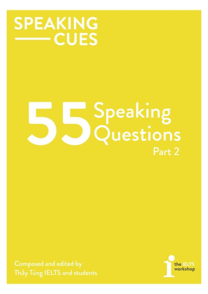 Sách "55 cues Speaking Part 2"