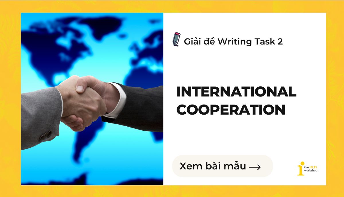 Some people think that the main benefit of international cooperation theme