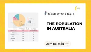 Giải đề IELTS Writing Task 1: The population in Australia