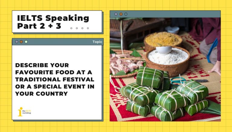 Describe your favourite food at a traditional festival theme