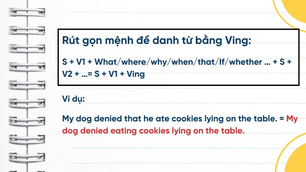 Rút gọn mệnh đề danh từ bằng Ving trong tiếng Anh