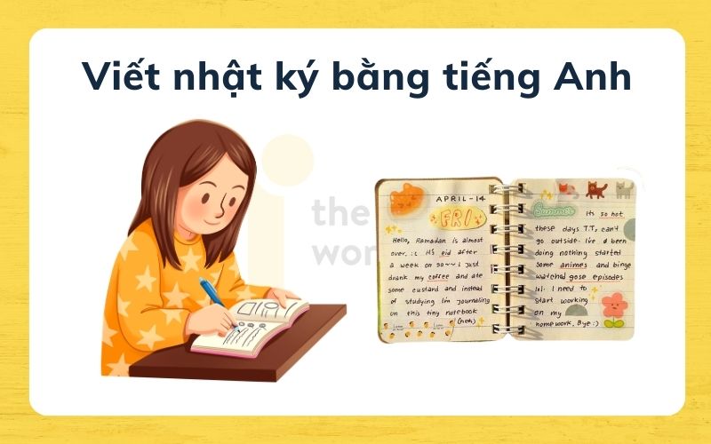 Ghi nhớ từ vựng tiếng Anh bằng việc viết nhật ký