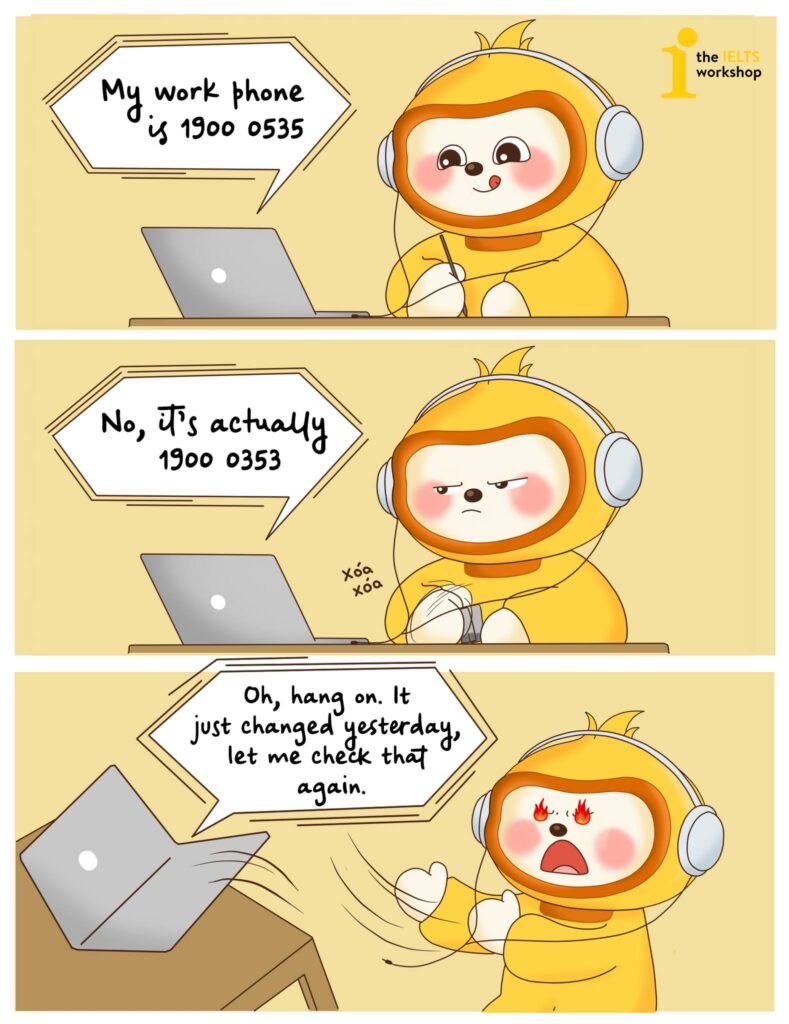 thông tin gây nhiễu trong ielts listening