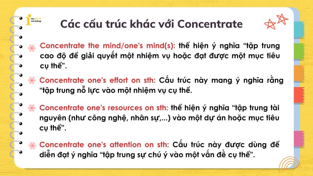 Các cấu trúc khác với Concentrate