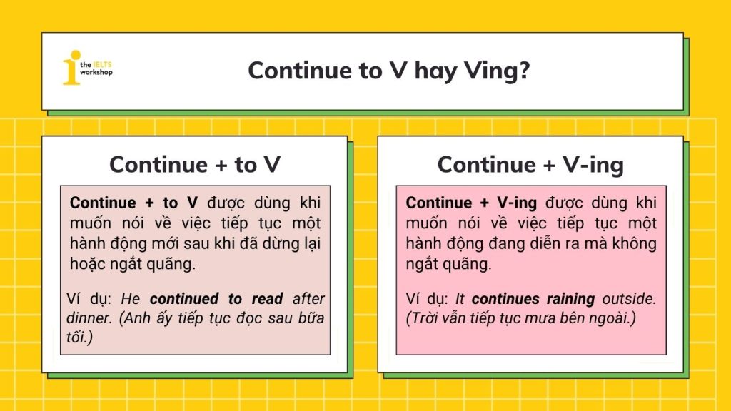 Continue to V hay Ving?