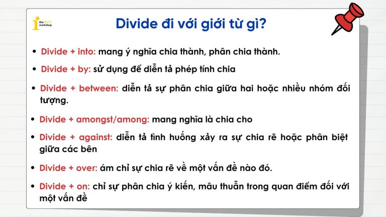 Divide đi với giới từ gì? Nắm vững cấu trúc Divide trong tiếng Anh