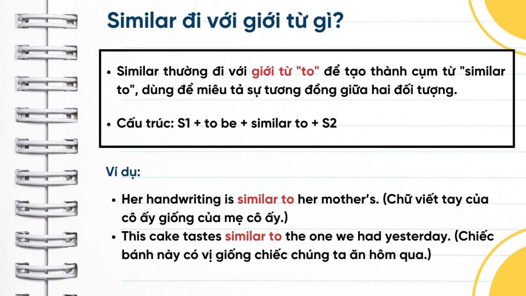 Similar đi với giới từ gì?