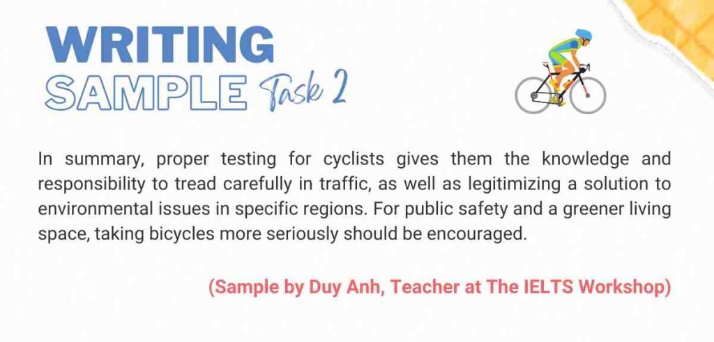 Some experts say for road safety cyclists sample 2