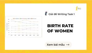 Giải đề IELTS Writing Task 1: Birth Rate of Women