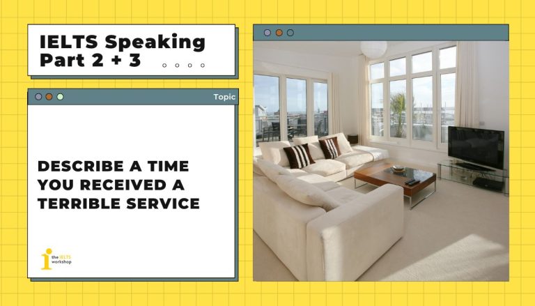 Describe a time you received a terrible service theme