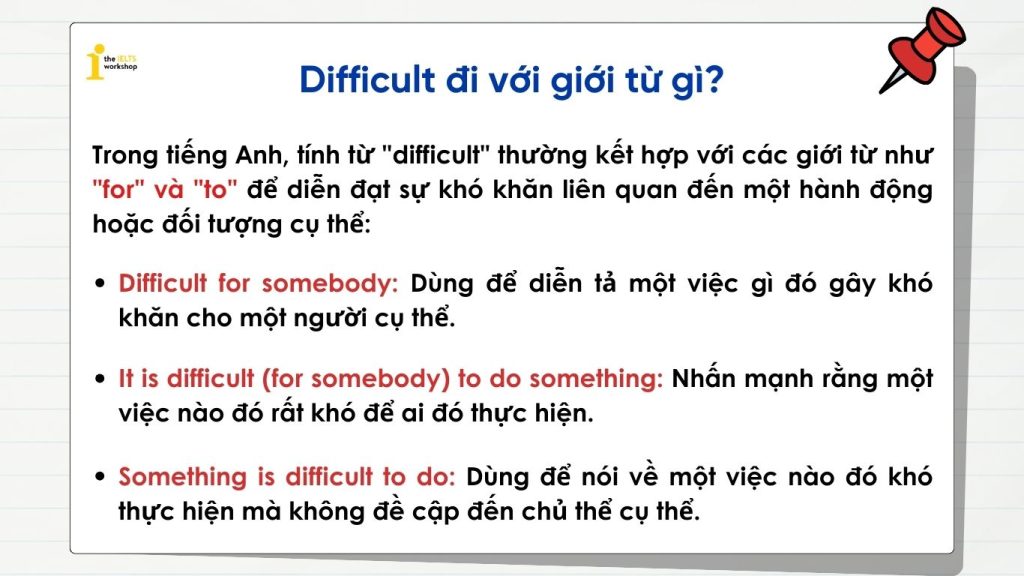 Difficult đi với giới từ gì?