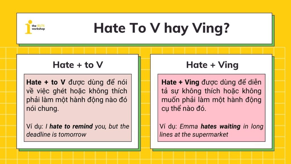 Hate to V hay Ving?