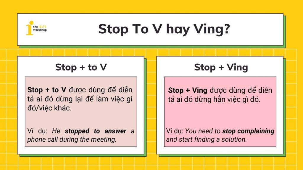 Stop to V hay Ving?