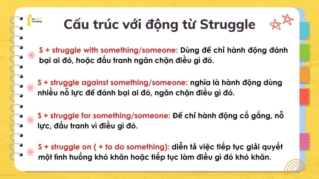 Struggle đi với giới từ gì