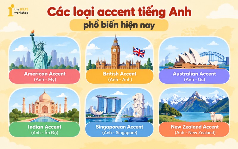Accent là gì? Các loại Accent phổ biến trong tiếng Anh