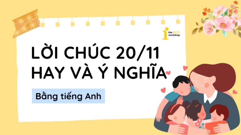 lời chúc 20 11 bằng tiếng Anh