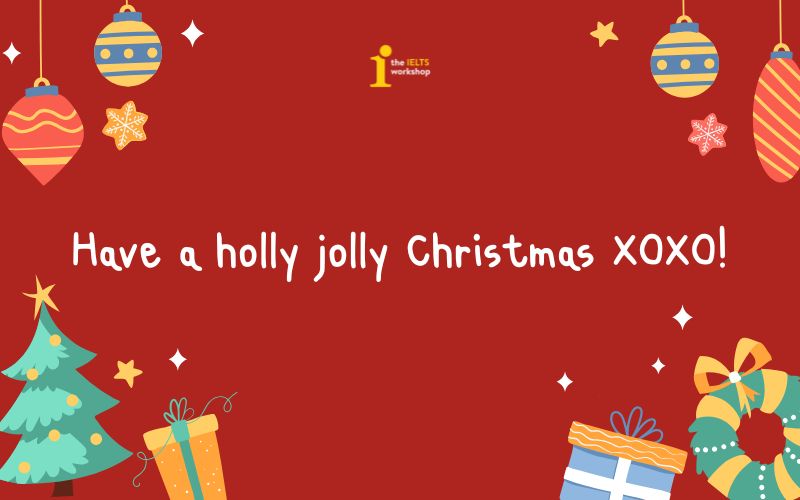 lời chúc giáng sinh tiếng anh