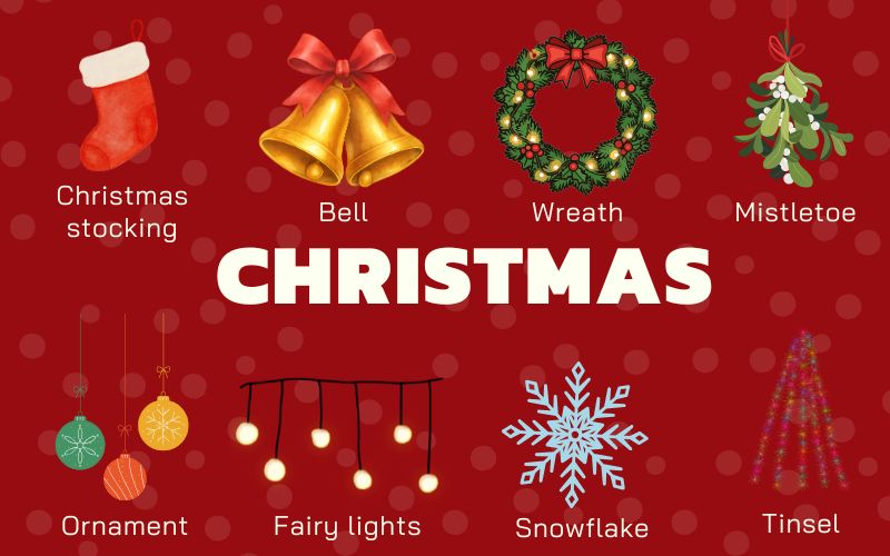 từ vựng chủ đề giáng sinh - trang trí