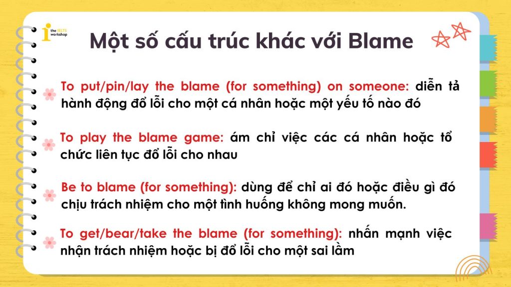 Một số cấu trúc khác với Blame