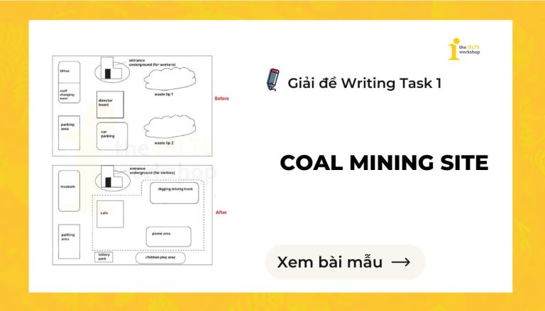 Coal mining site IELTS Writing Task 1 theme