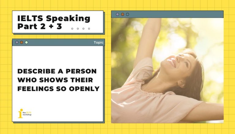 Describe a person who shows their feelings so openly theme
