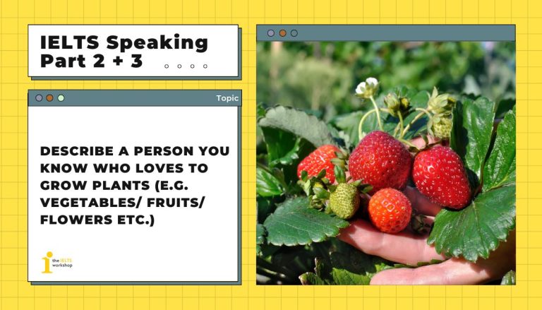 Describe a person you know who loves to grow plants theme