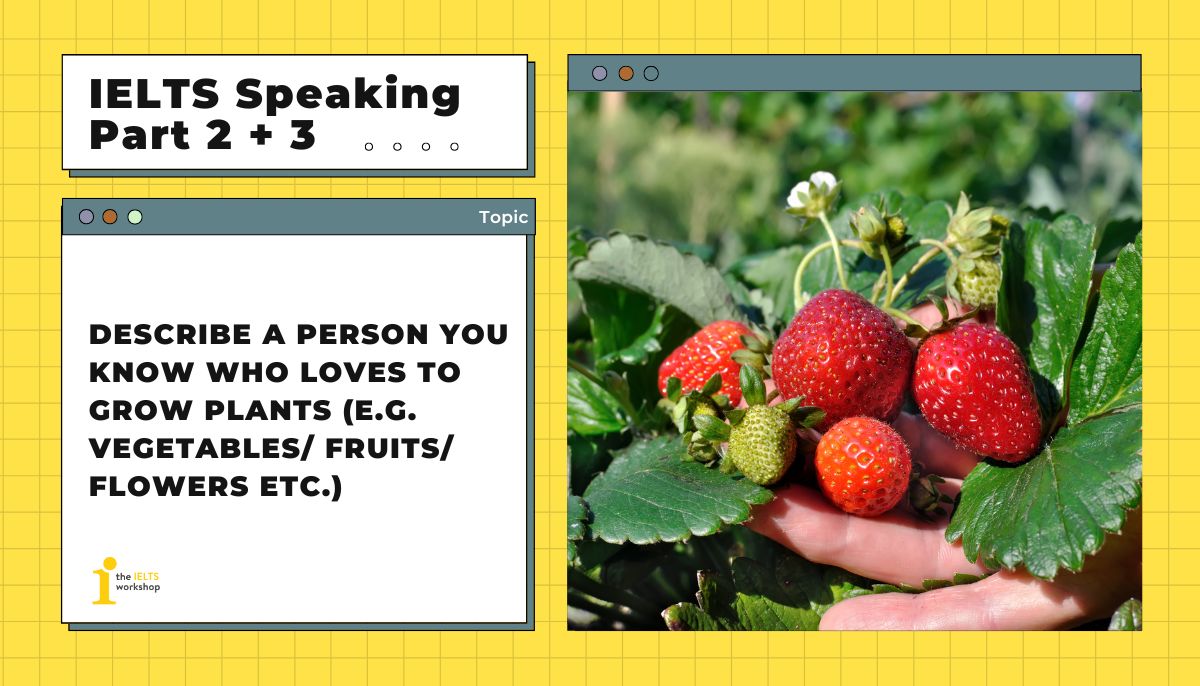 Describe a person you know who loves to grow plants theme