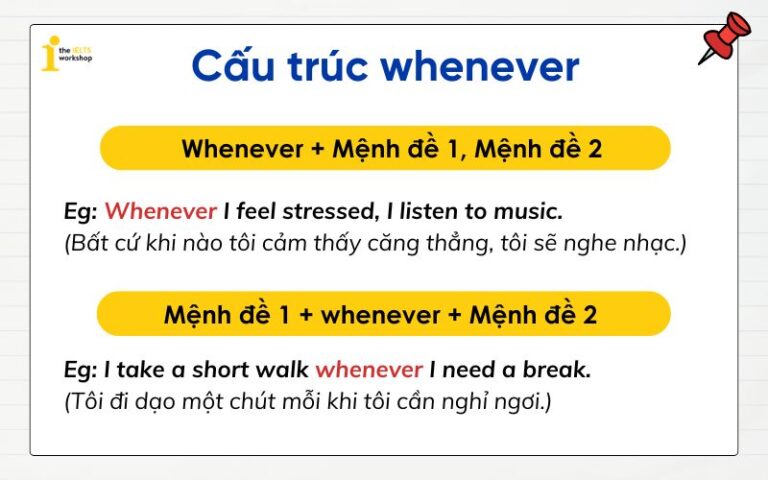 Cấu trúc whenever: Công thức, cách dùng và bài tập