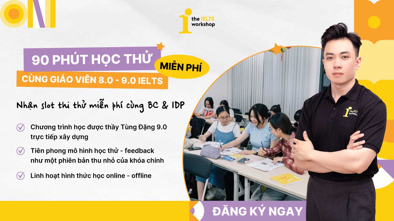 Học thử ielts tháng 6