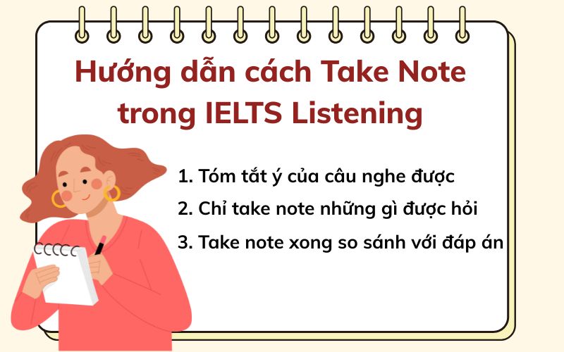 hướng dẫn cách note taking listening