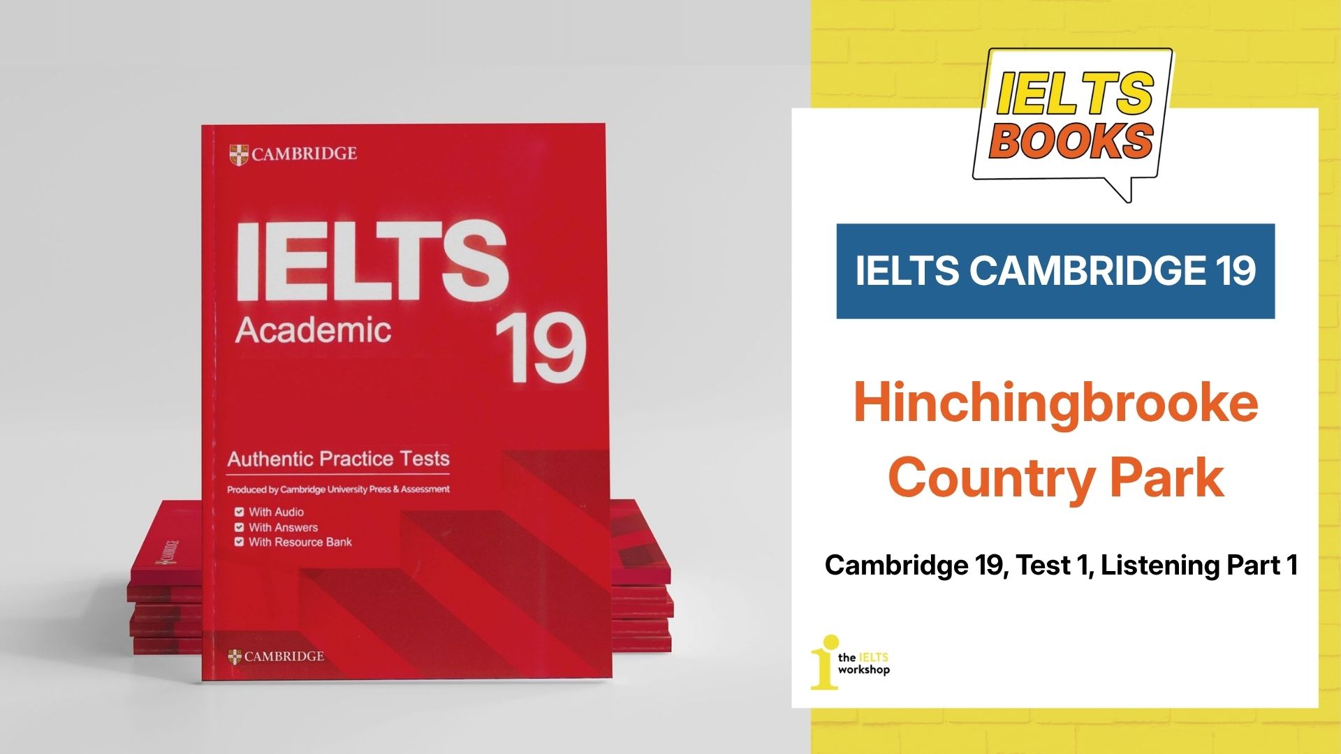 Cambridge 19 Test 1 Listening Part 1