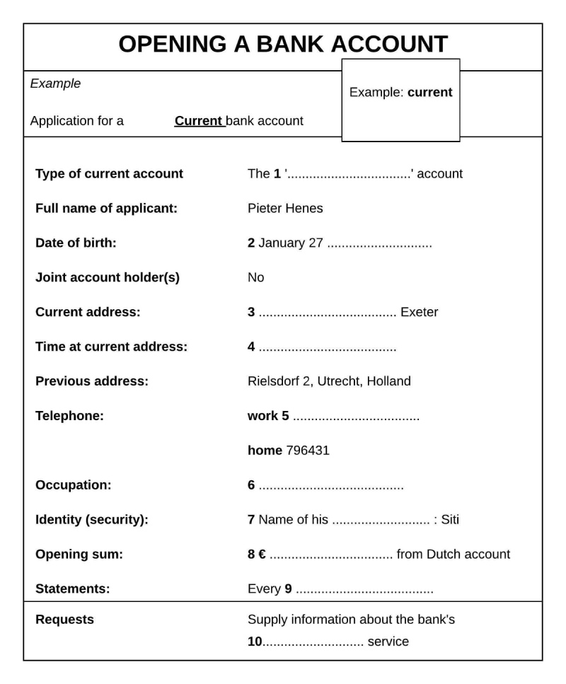 Form Completion