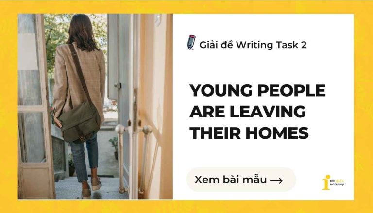 Young people are leaving their homes