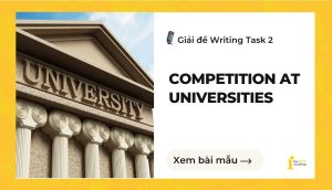 Giải đề IELTS Writing Task 2: Competition at universities