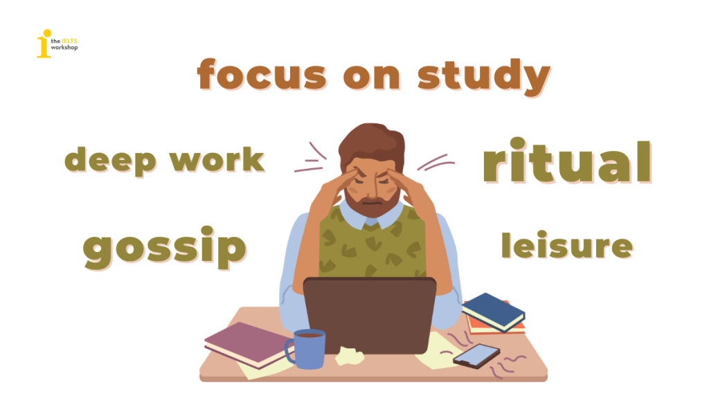 Describe how you stay focused on work/study 