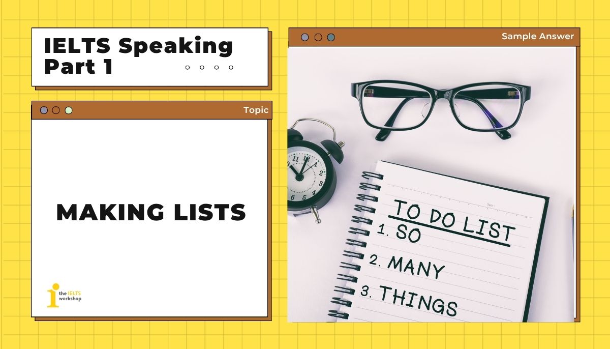 Making lists