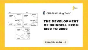 Giải đề IELTS Writing Task 1: The development of Brindell from 1800 to 2000