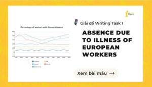 Giải đề IELTS Writing Task 1: Absence due to illness of European workers