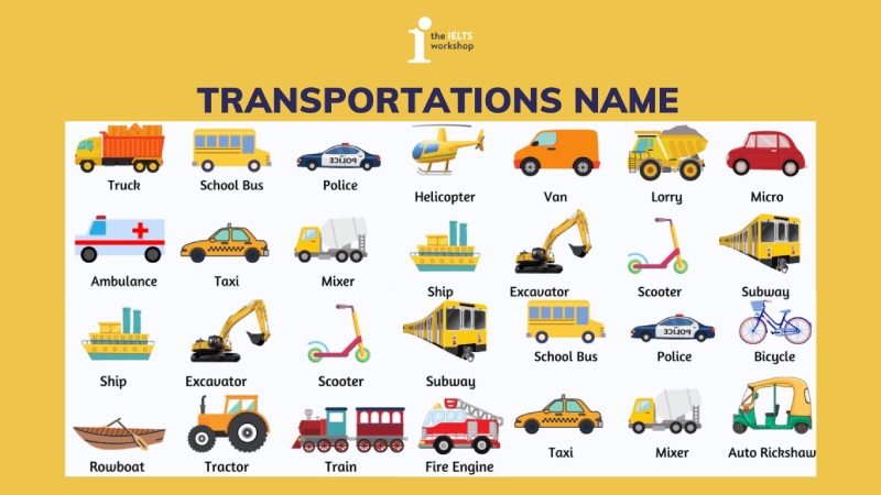 từ vựng chủ đề transportation