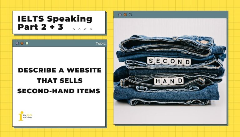 Describe a website that sells second-hand items