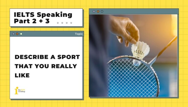 Describe a sport that you really like