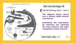 Giải đề IELTS Writing Task 1: How a biofuel called ethanol is produced (Cambridge 19 – Test 3)
