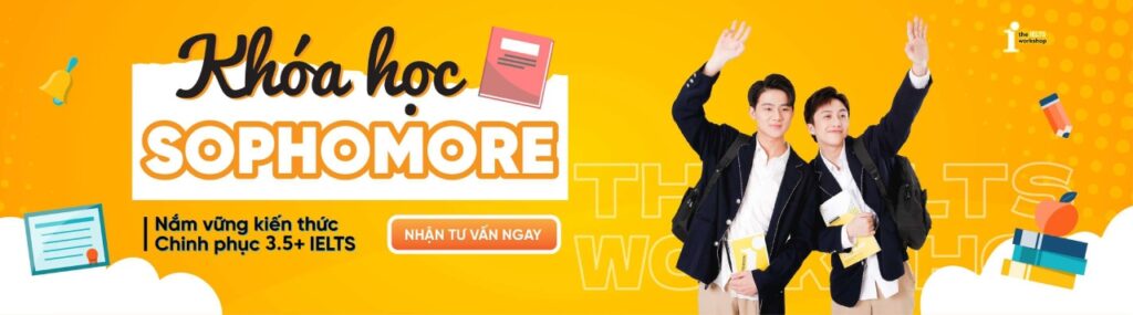 khoá học sophomore 3.5 IELTS
