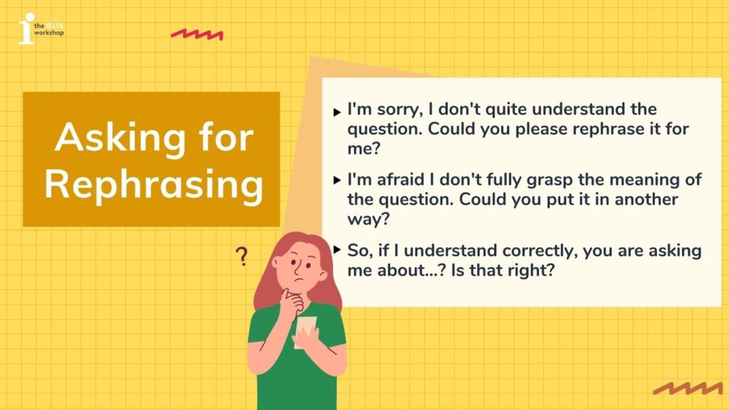 không hiểu câu hỏi của giám khảo khi thi IELTS Speaking