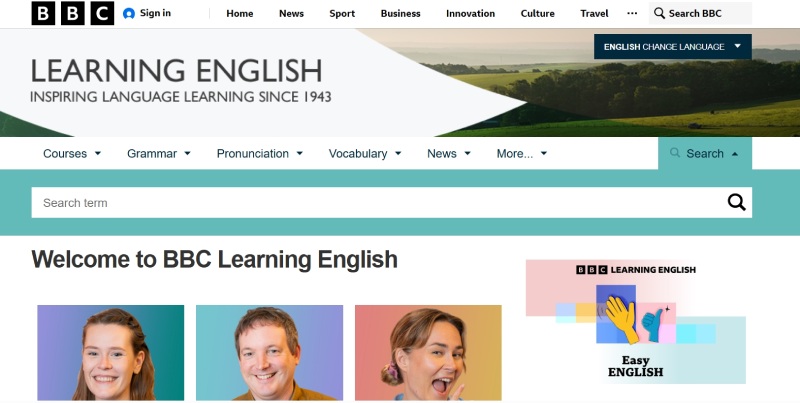 trang web luyện nghe tiếng Anh BBC Learning English