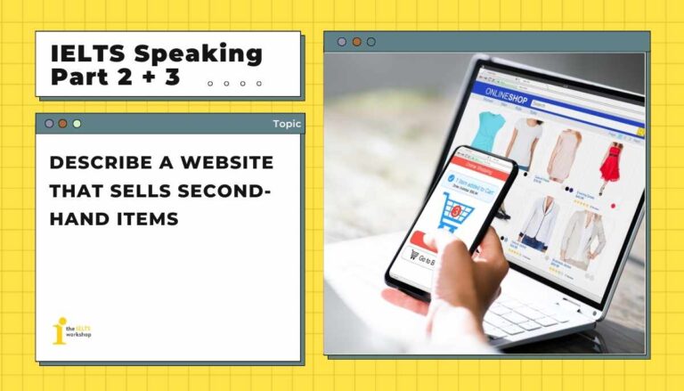 Describe a website that sells second-hand items
