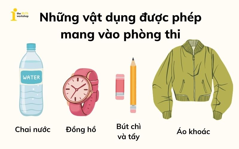 Đi thi IELTS cần mang gì?