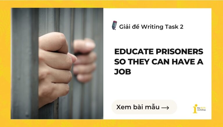 Studies show criminals don't have a high education level. Some people believe we should educate prisoners so they can have a job after they leave prison. To what extent do you agree or disagree?