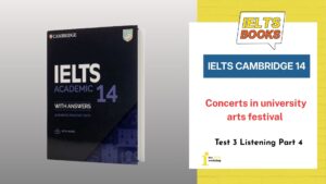 Giải chi tiết Cambridge 14 Test 3 Listening Part 4: Concerts in university arts festival