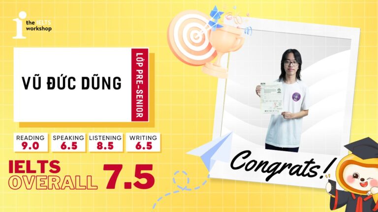 Vũ Đức Dũng - Hành trình chinh phục 7.5 của chàng sinh viên Học viện Ngoại Giao